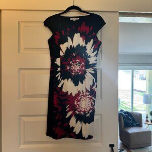 Maggie London Black, White, Red Poppy.  Size 4